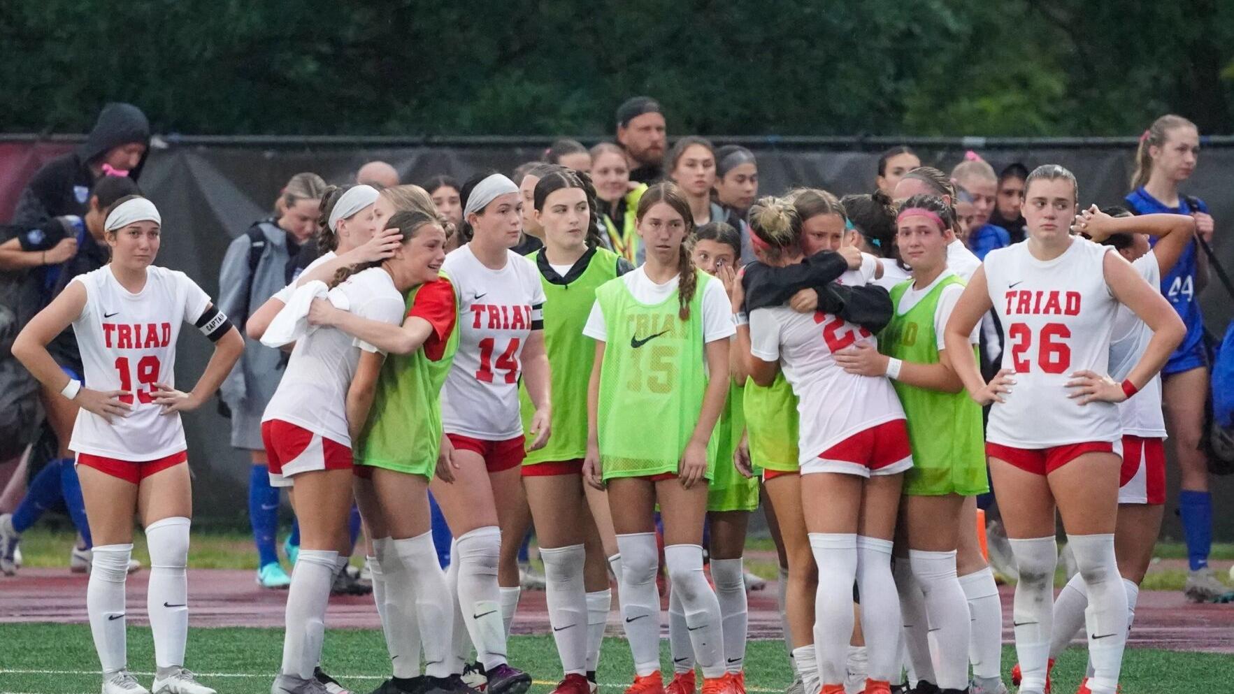 Class 2A girls soccer state championship: Crystal Lake Central 1, Triad 0